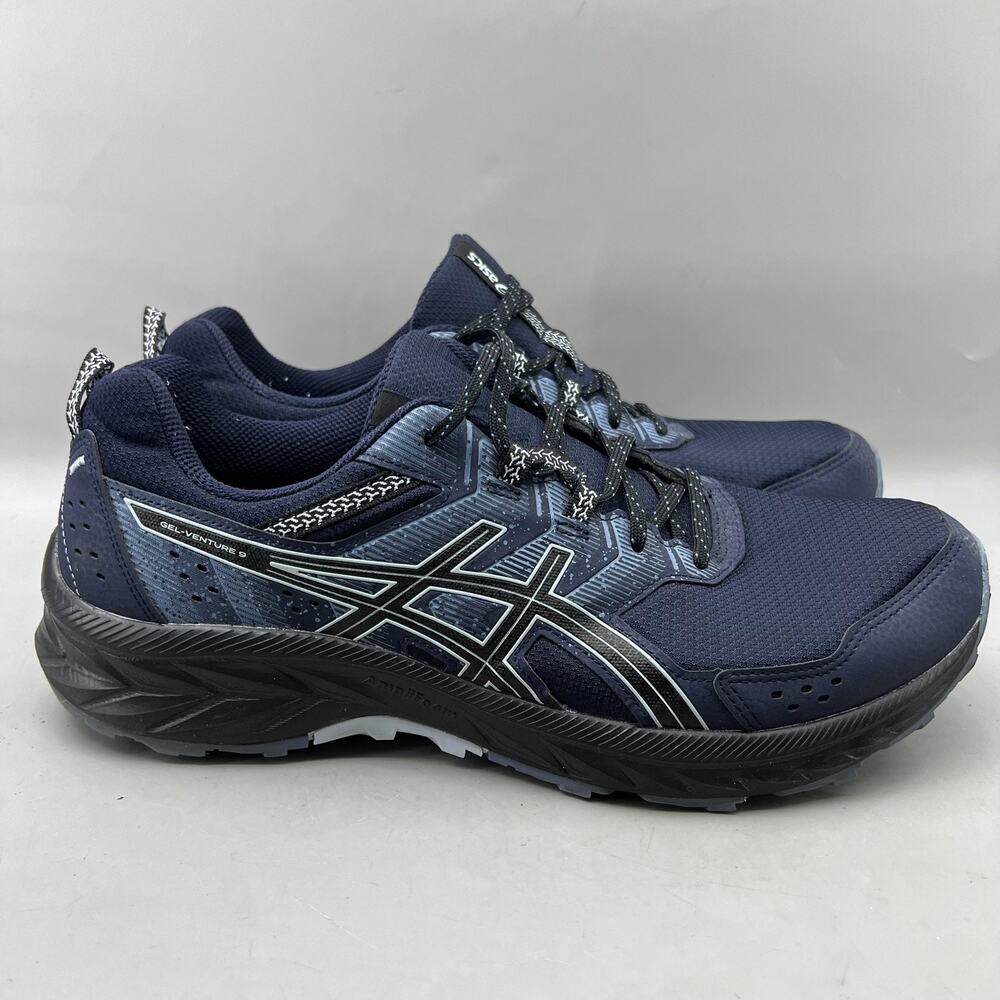 Asics Gel-Venture 9 Trail Running Shoes Men Size 13 Blue Comfort Low Sneakers